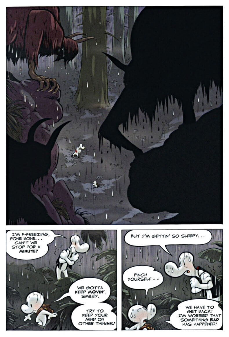 page 39 chapter 2 of bone 6 old mans cave graphic novel