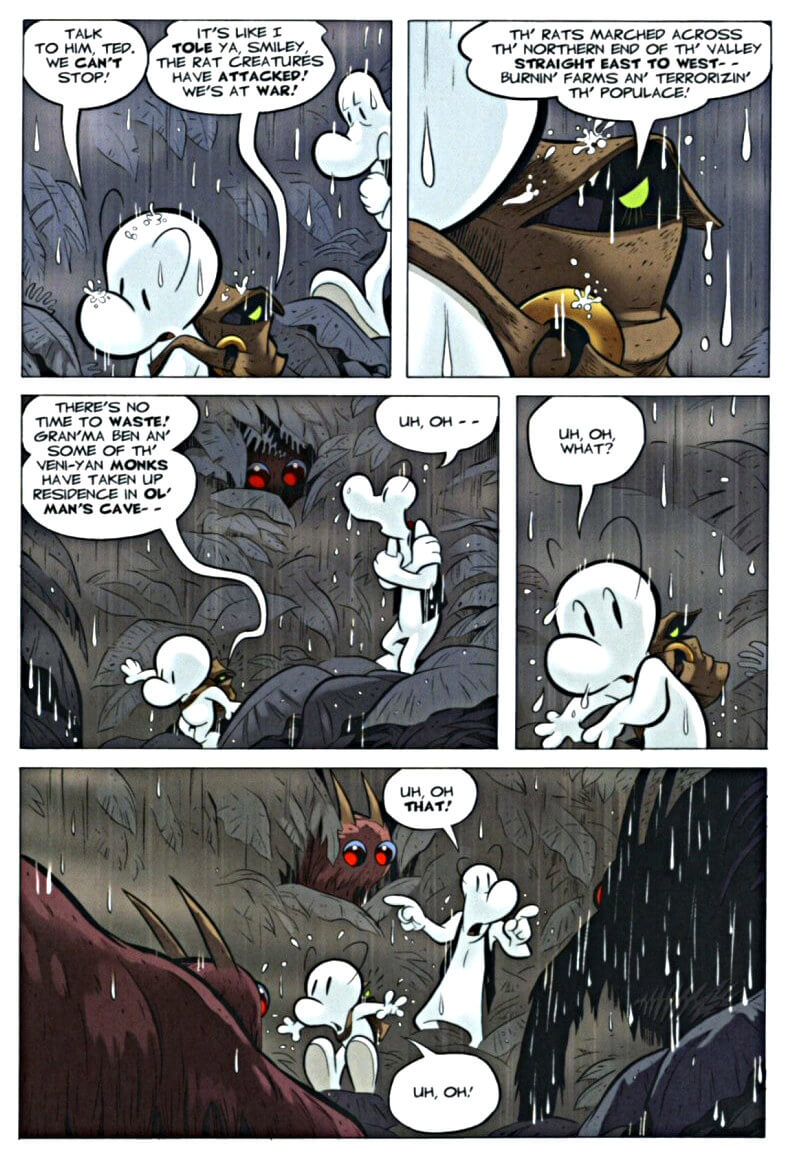 page 40 chapter 2 of bone 6 old mans cave graphic novel