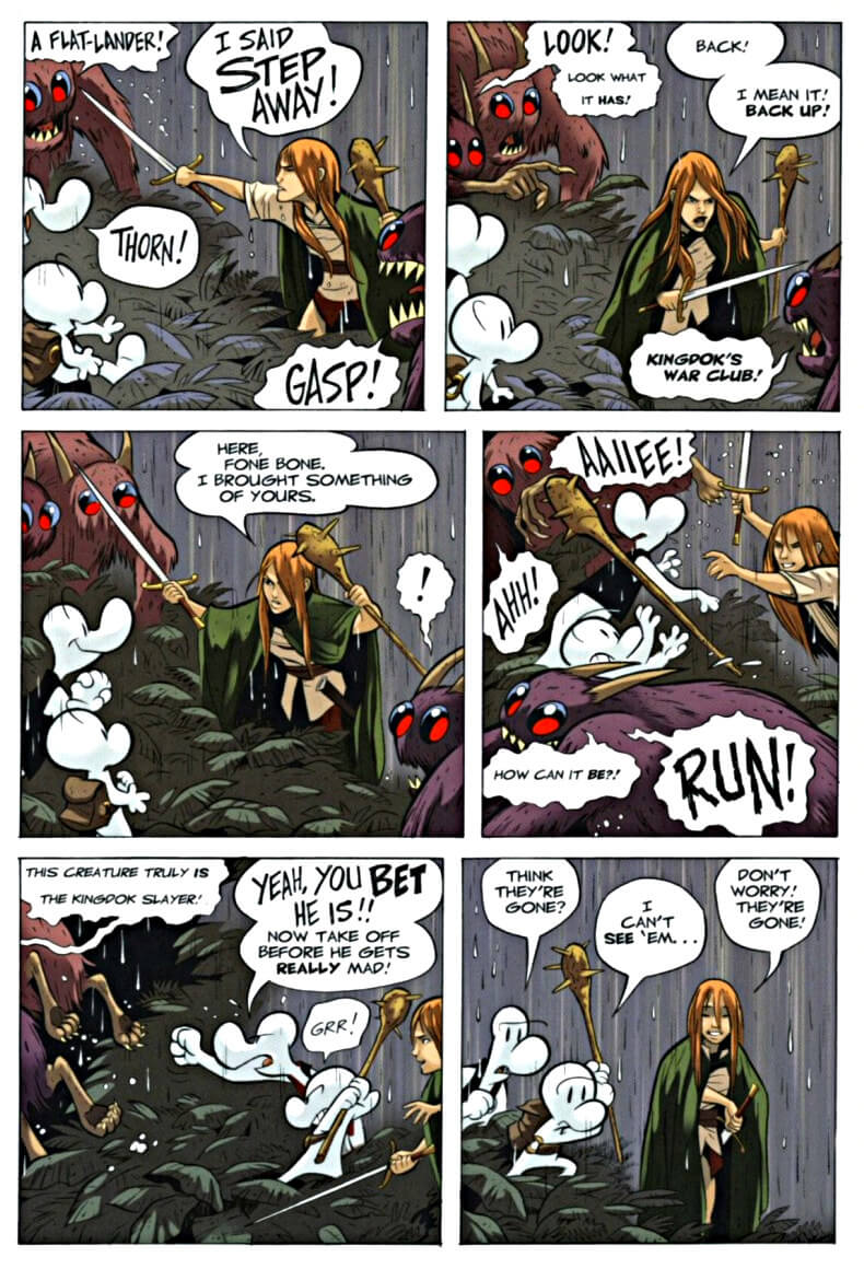 page 42 chapter 2 of bone 6 old mans cave graphic novel