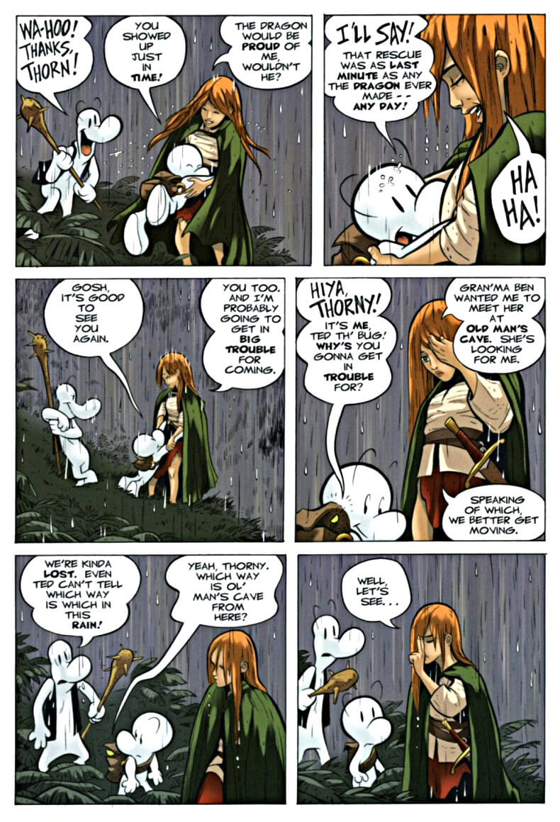 page 43 chapter 2 of bone 6 old mans cave graphic novel