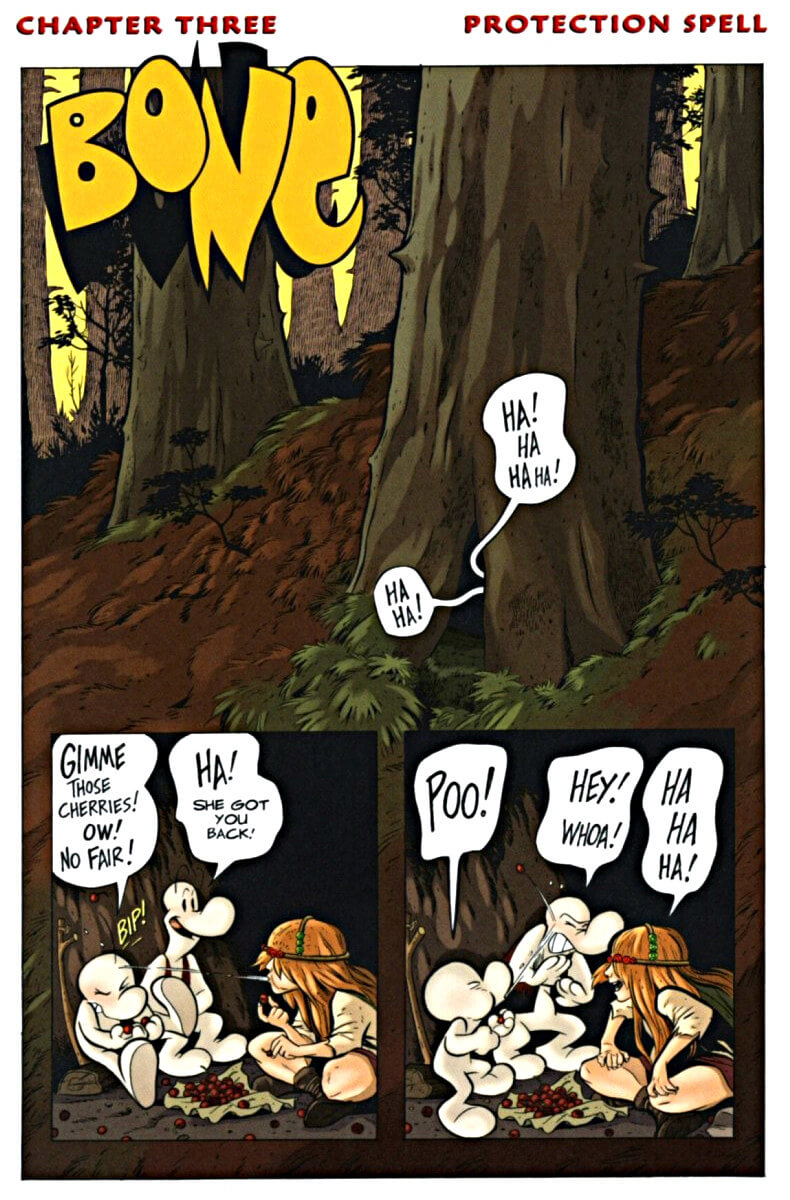 page 49 chapter 3 of bone 6 old mans cave graphic novel
