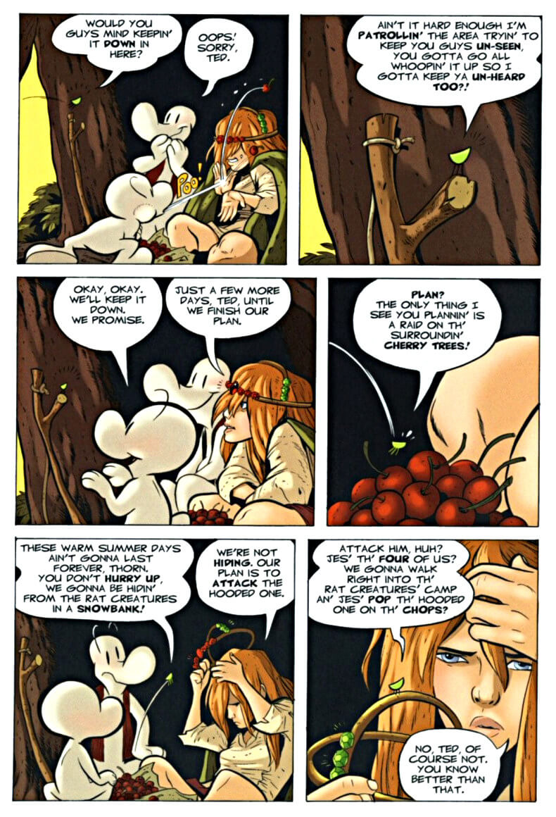 page 50 chapter 3 of bone 6 old mans cave graphic novel