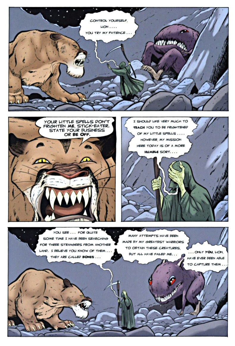 page 59 chapter 3 of bone 6 old mans cave graphic novel