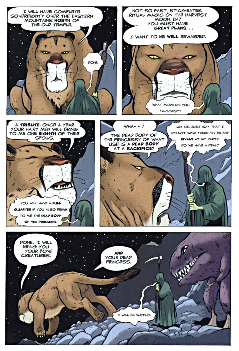 page 61 chapter 3 of bone 6 old mans cave graphic novel