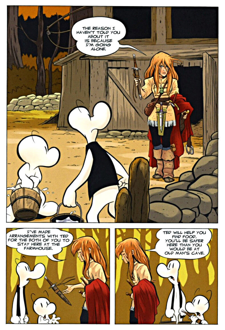 page 75 chapter 4 of bone 6 old mans cave graphic novel