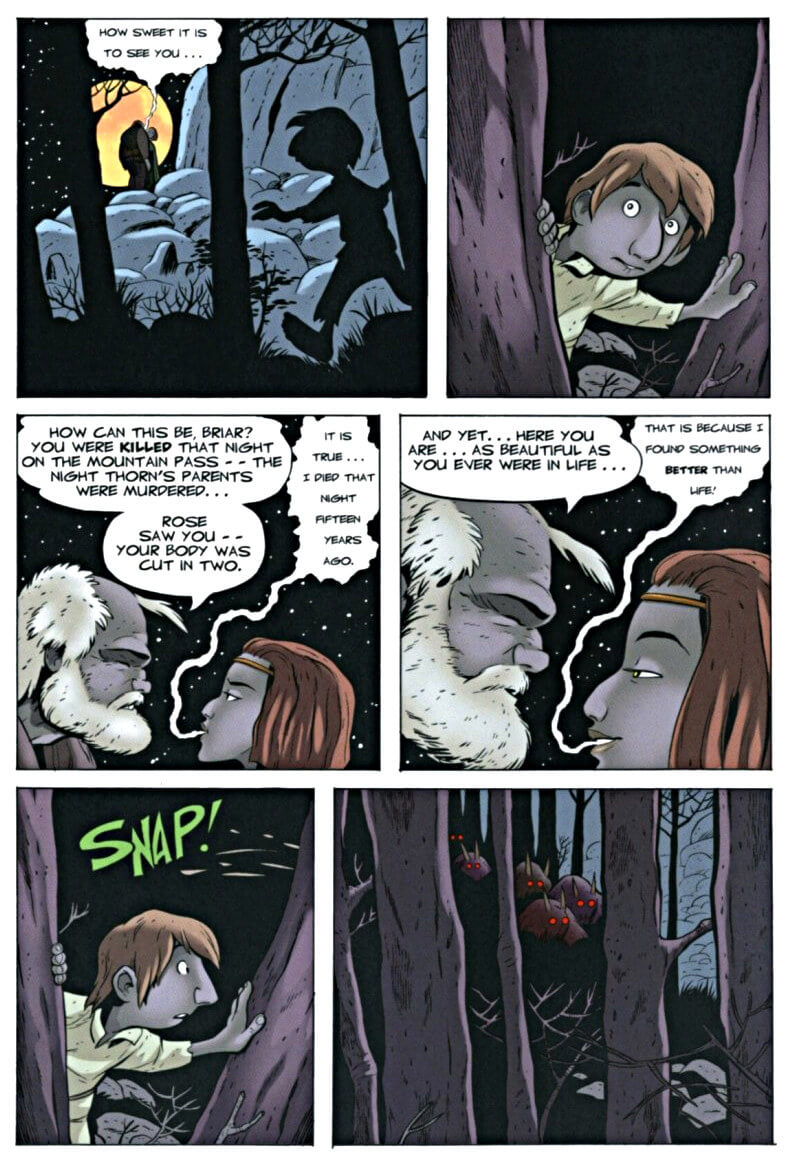 page 82 chapter 4 of bone 6 old mans cave graphic novel