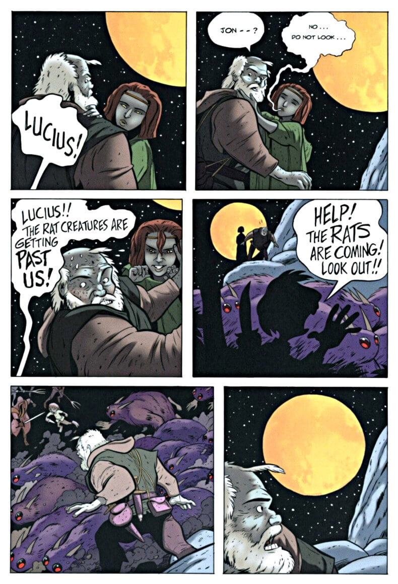 page 83 chapter 4 of bone 6 old mans cave graphic novel