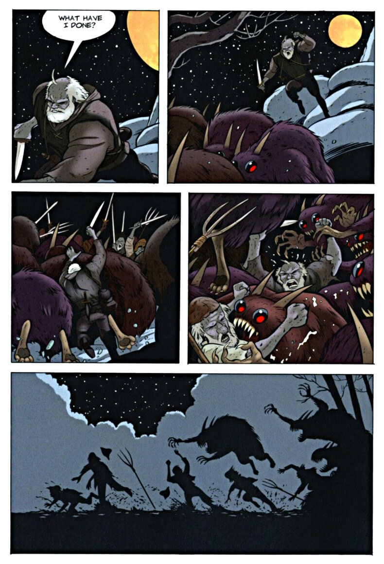 page 84 chapter 4 of bone 6 old mans cave graphic novel