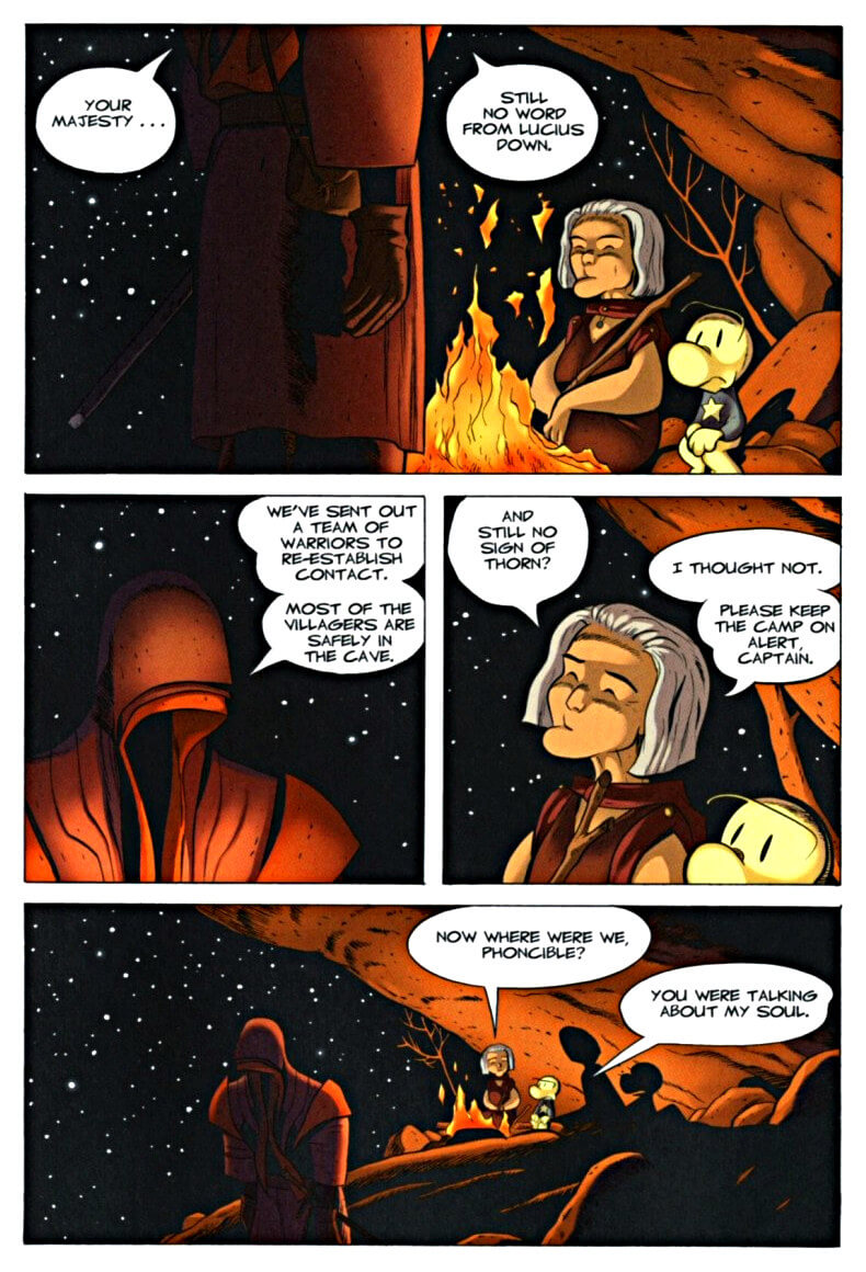 page 85 chapter 4 of bone 6 old mans cave graphic novel