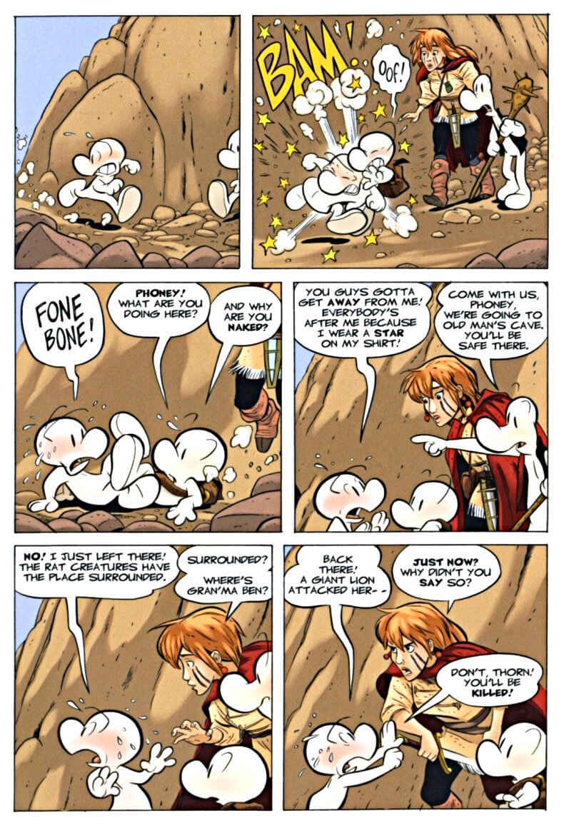 page 101 chapter 5 of bone 6 old mans cave graphic novel