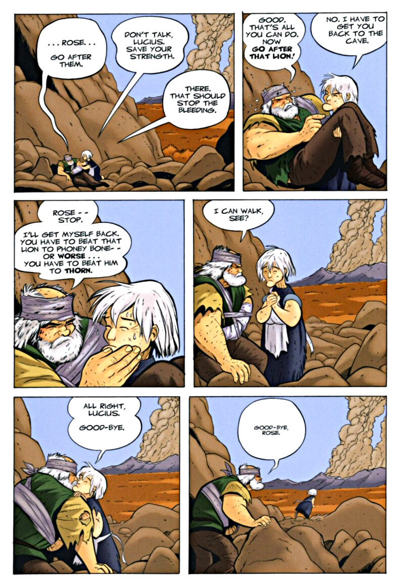 page 107 chapter 5 of bone 6 old mans cave graphic novel