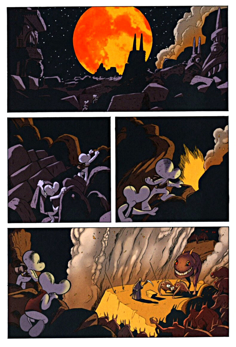 page 108 chapter 5 of bone 6 old mans cave graphic novel
