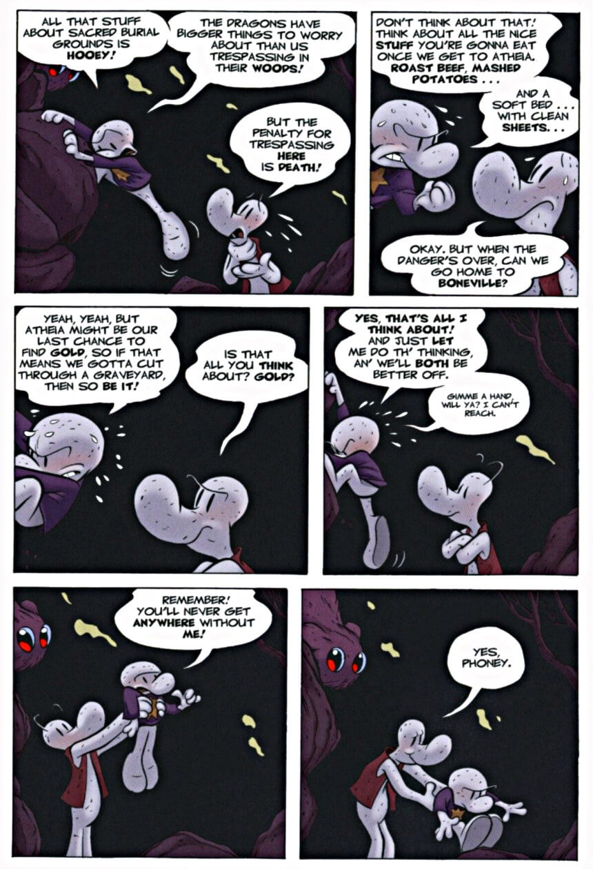 page 130 of bone 7 ghost circles graphic novel