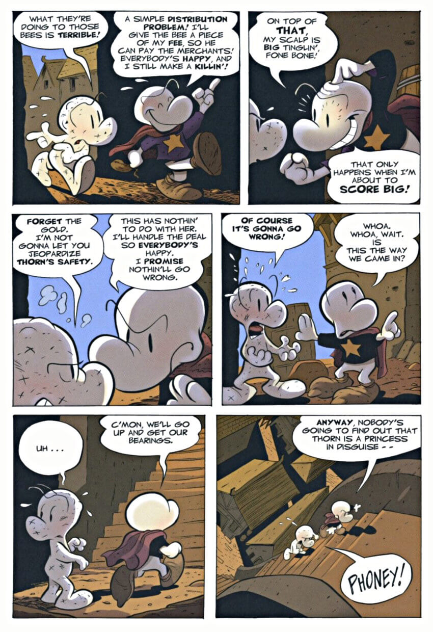 page 68 of bone 8 treasure hunters graphic novel