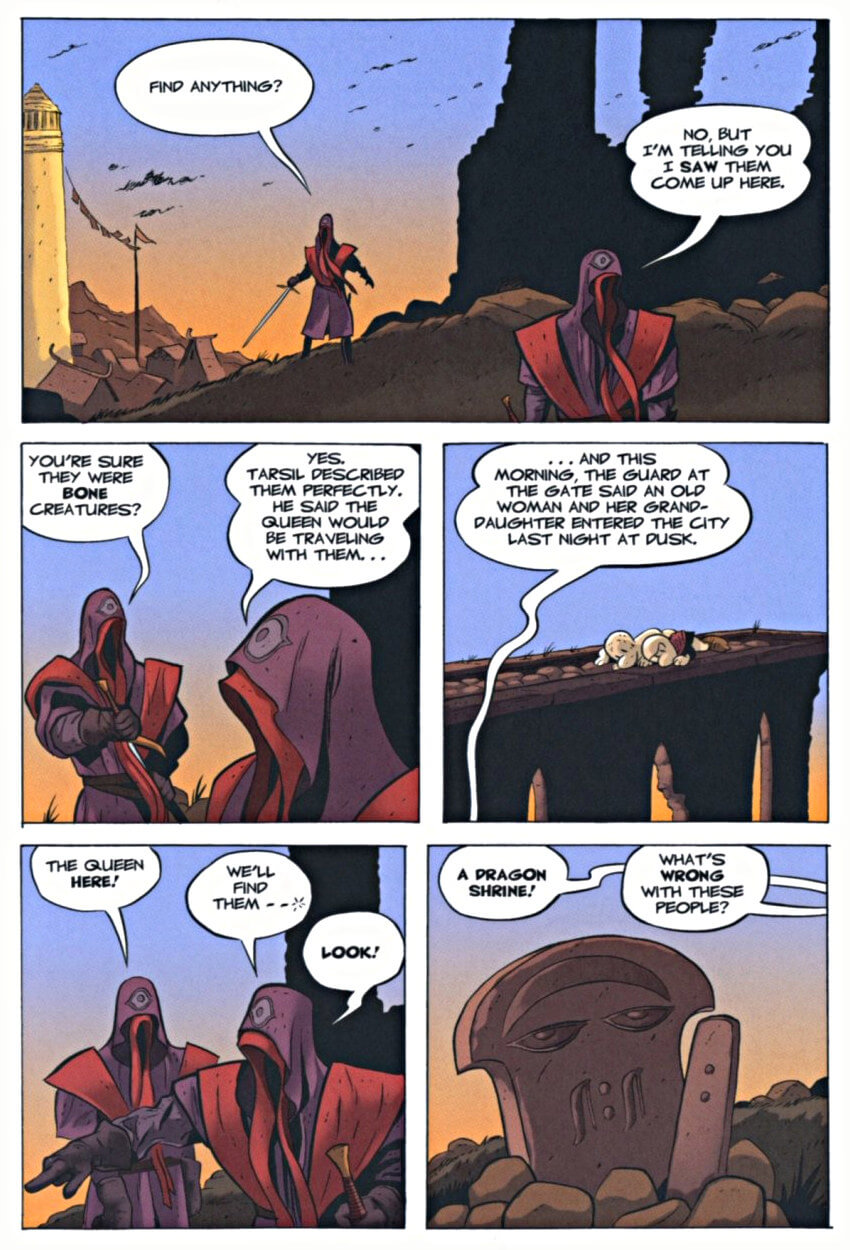 page 75 of bone 8 treasure hunters graphic novel