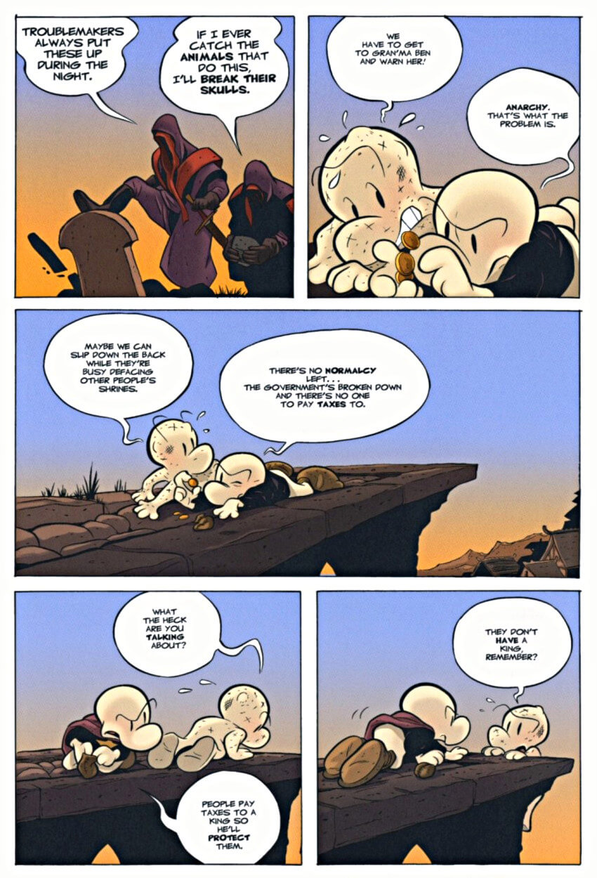 page 76 of bone 8 treasure hunters graphic novel