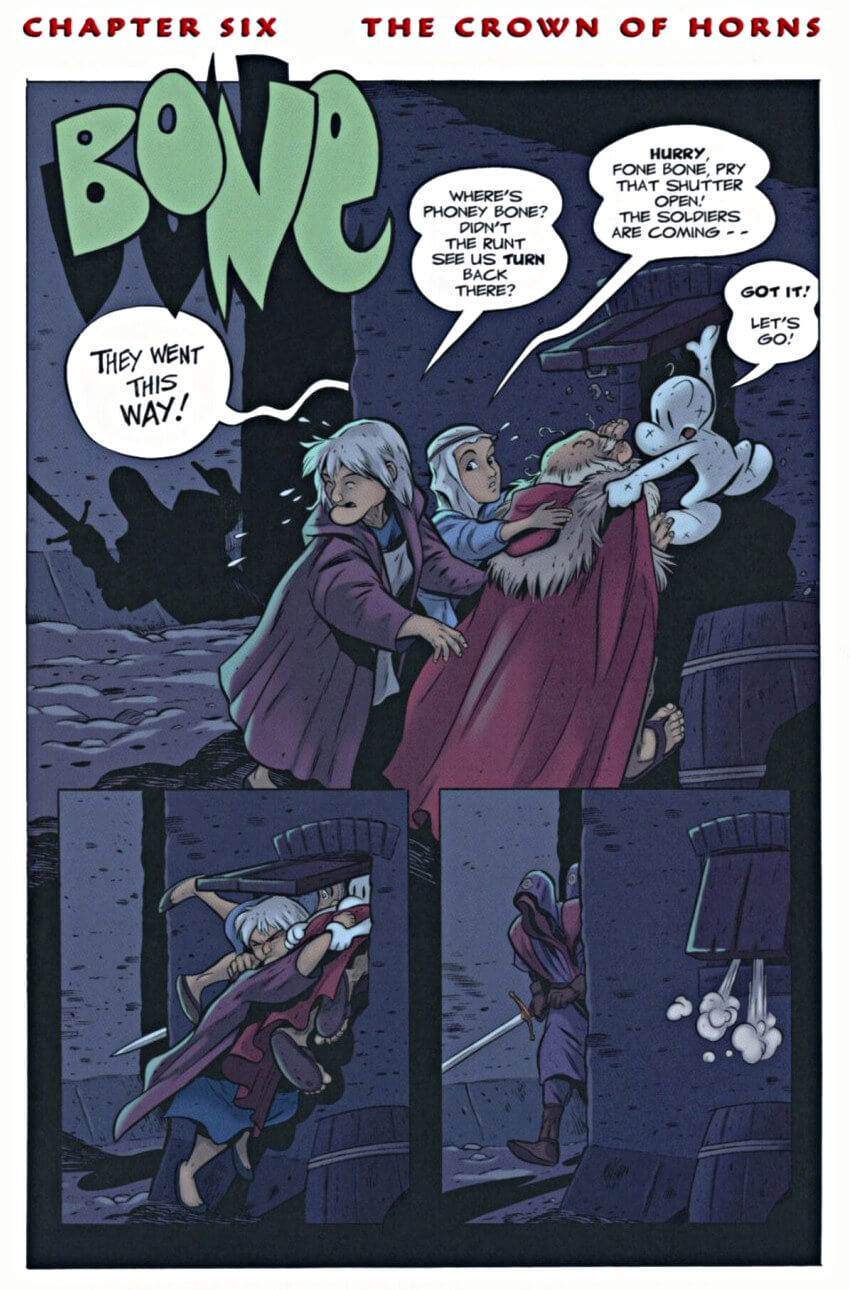 page 105 of bone 8 treasure hunters graphic novel