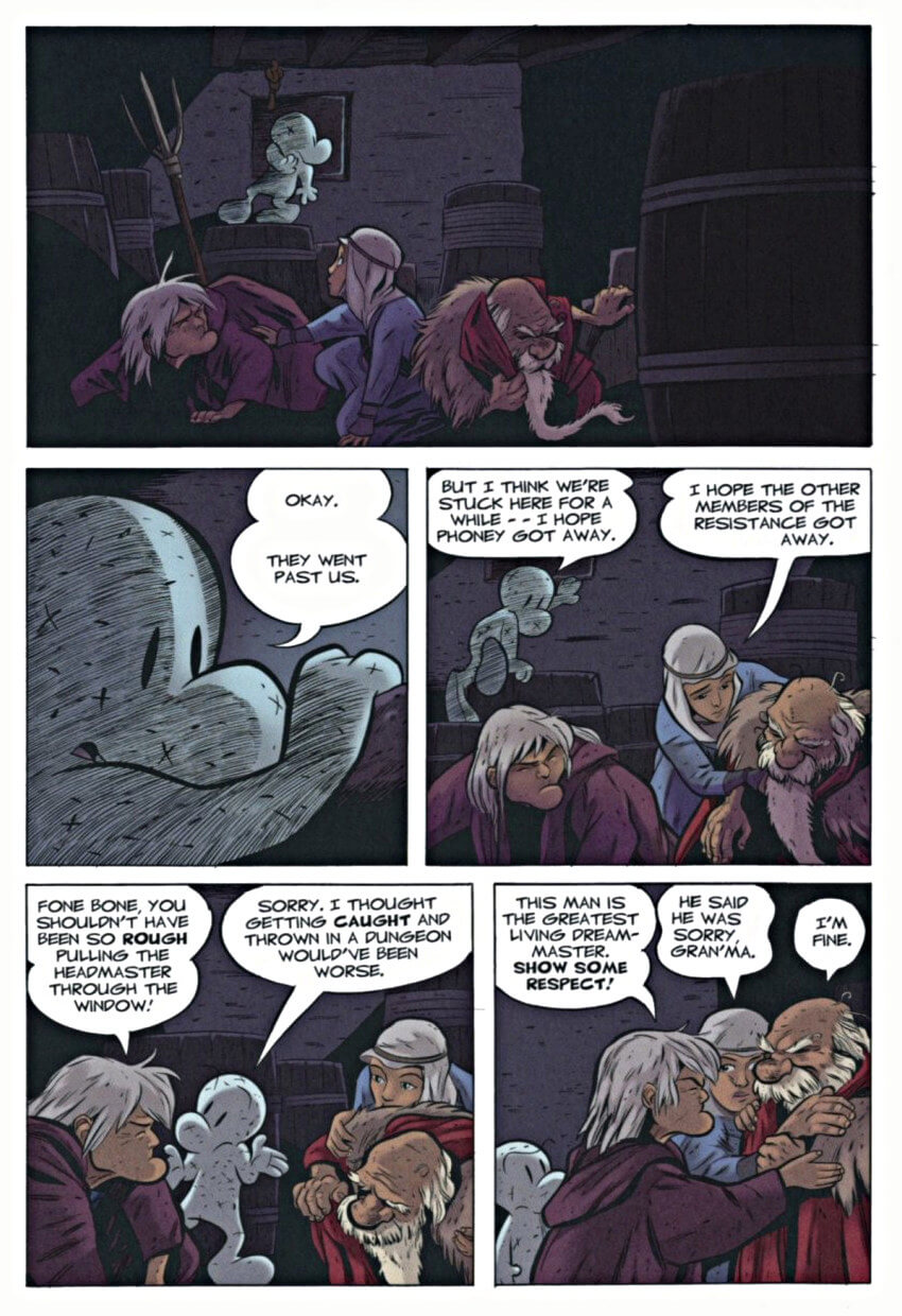 page 106 of bone 8 treasure hunters graphic novel