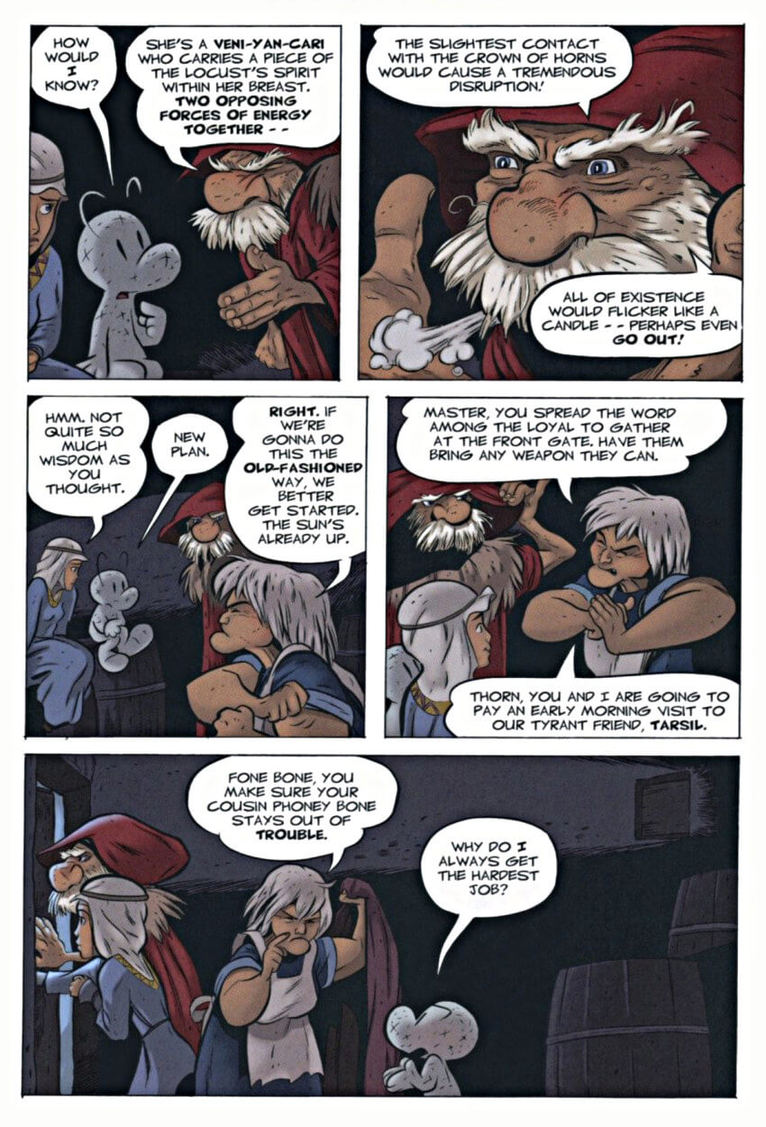 page 118 of bone 8 treasure hunters graphic novel