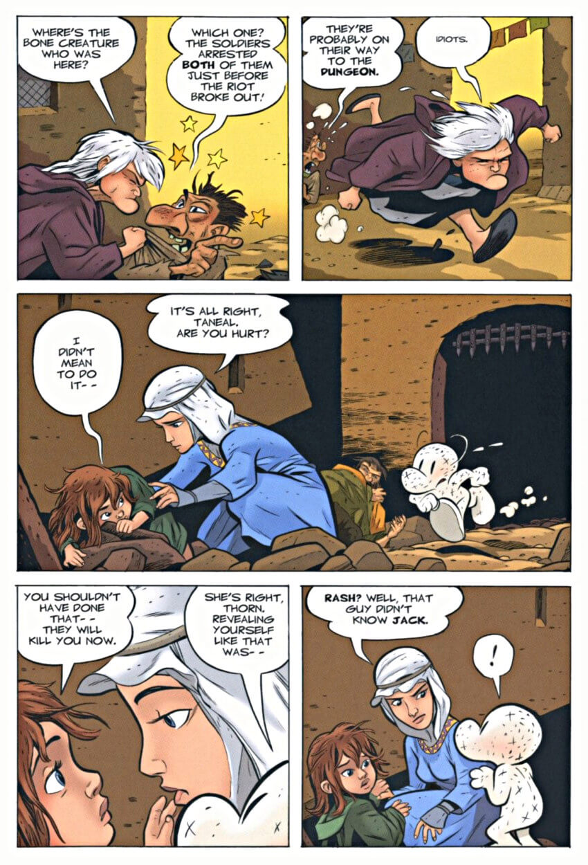 page 132 of bone 8 treasure hunters graphic novel