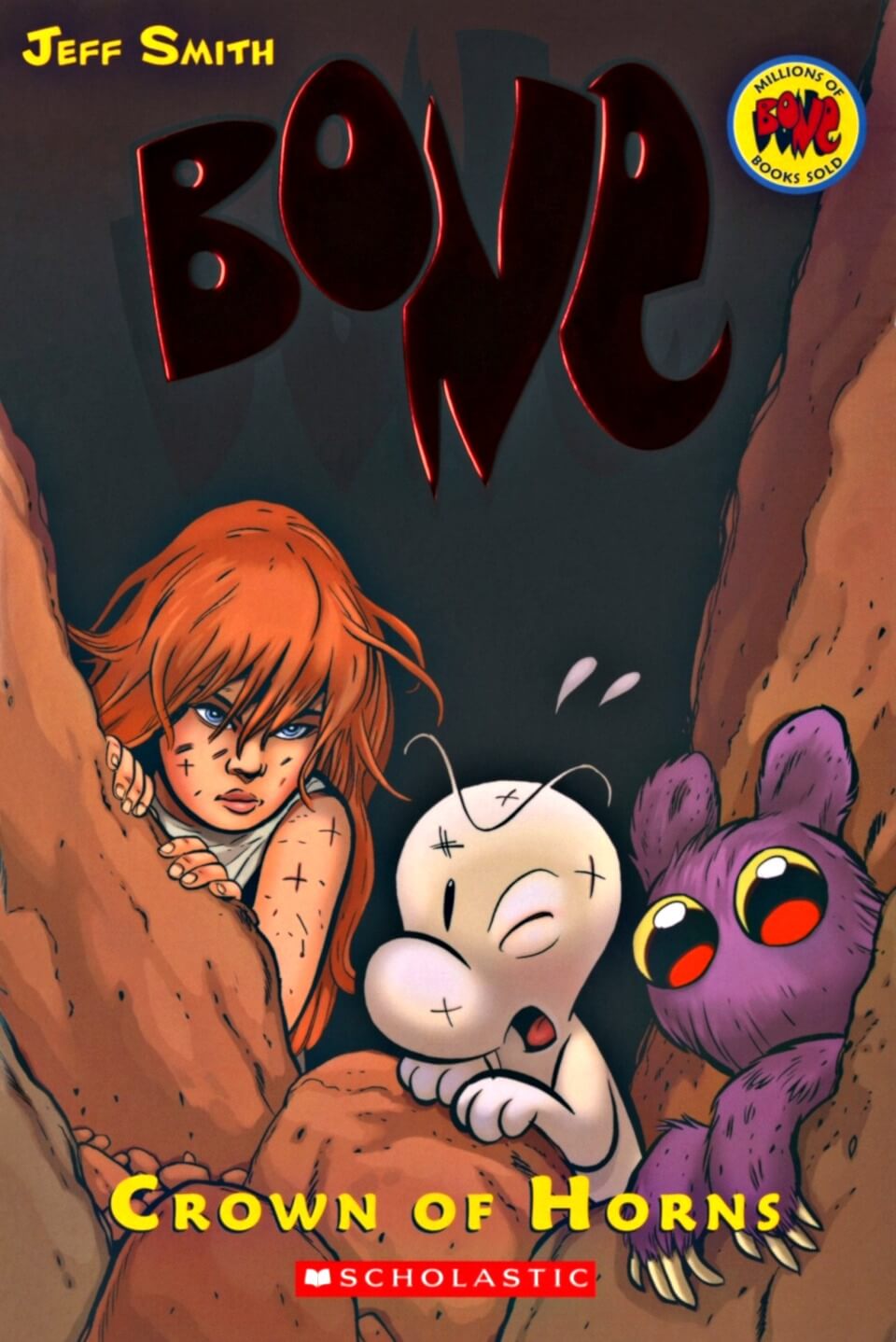 cover page of bone 9 crown of horns graphic novel