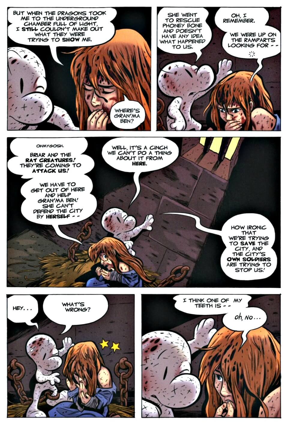 page 18 chapter 1 of bone 9 crown of horns graphic novel