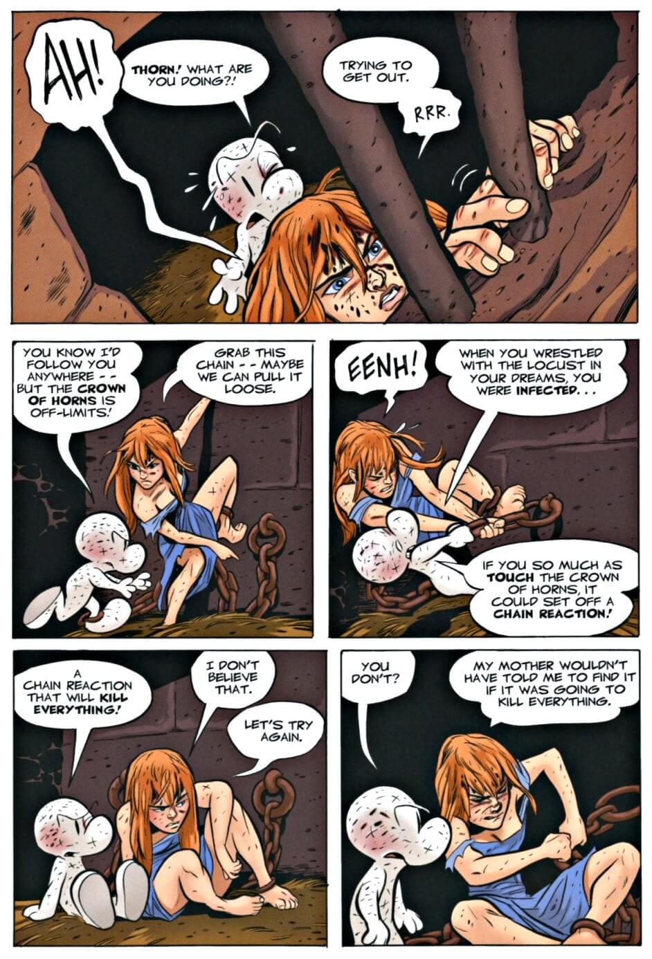 page 40 chapter 1 of bone 9 crown of horns graphic novel
