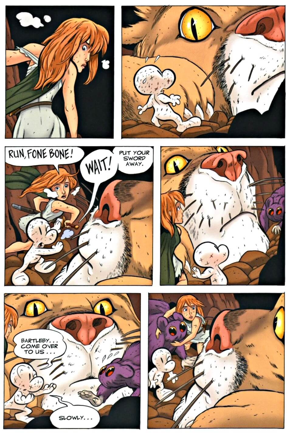 page 104 chapter 4 of bone 9 crown of horns graphic novel