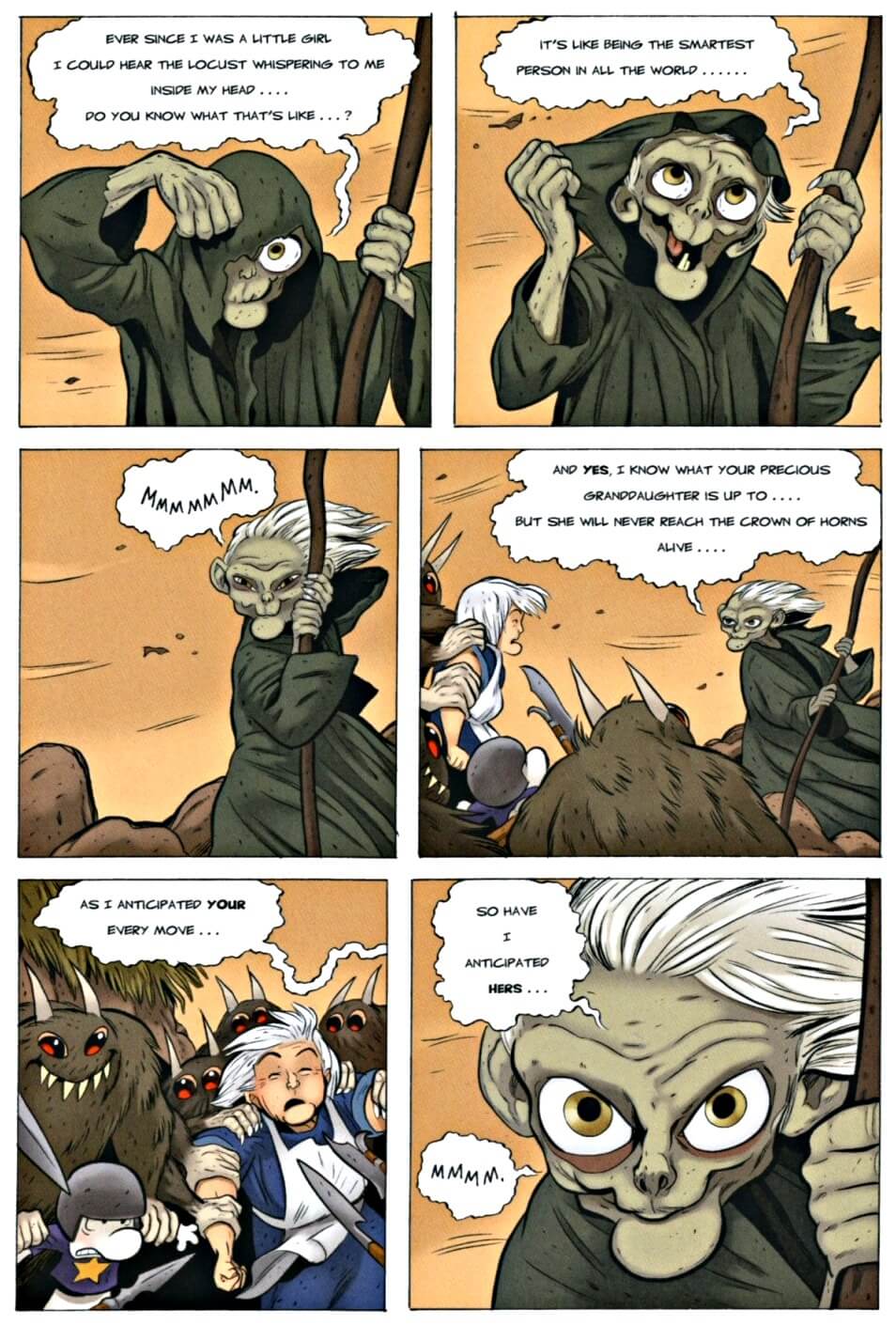 page 130 chapter 5 of bone 9 crown of horns graphic novel