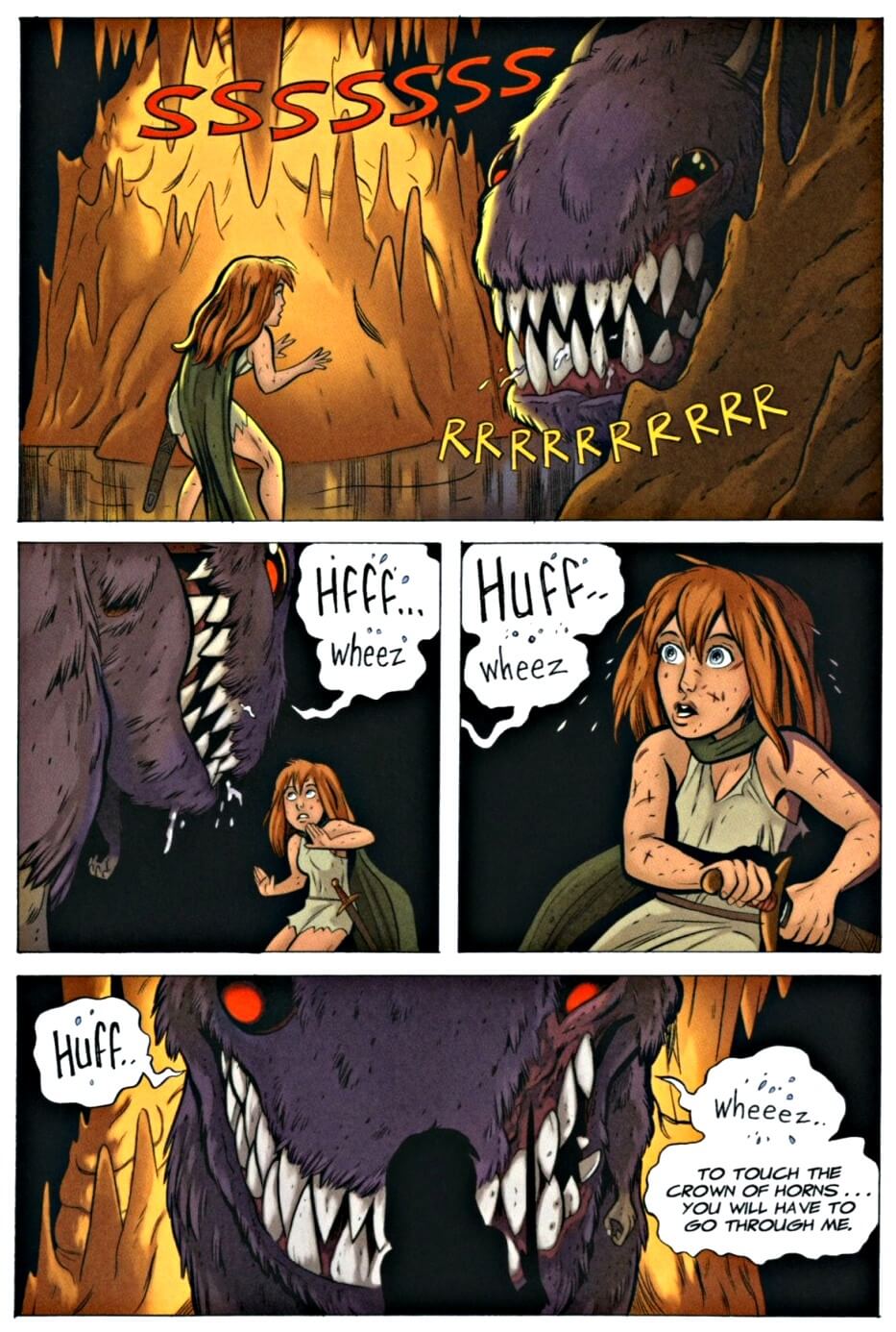 page 134 chapter 5 of bone 9 crown of horns graphic novel