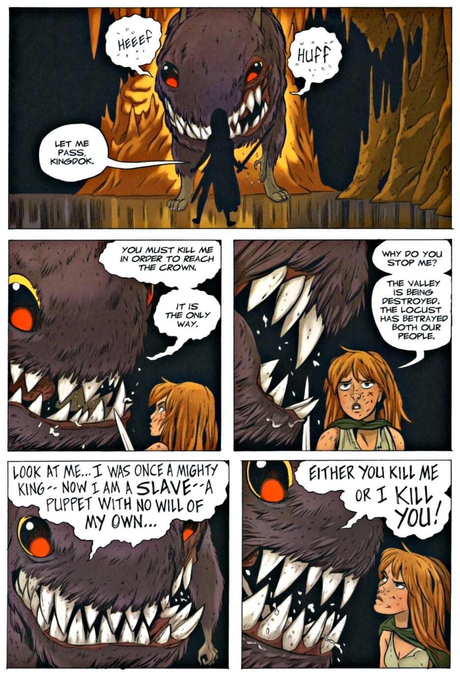 page 137 chapter 5 of bone 9 crown of horns graphic novel