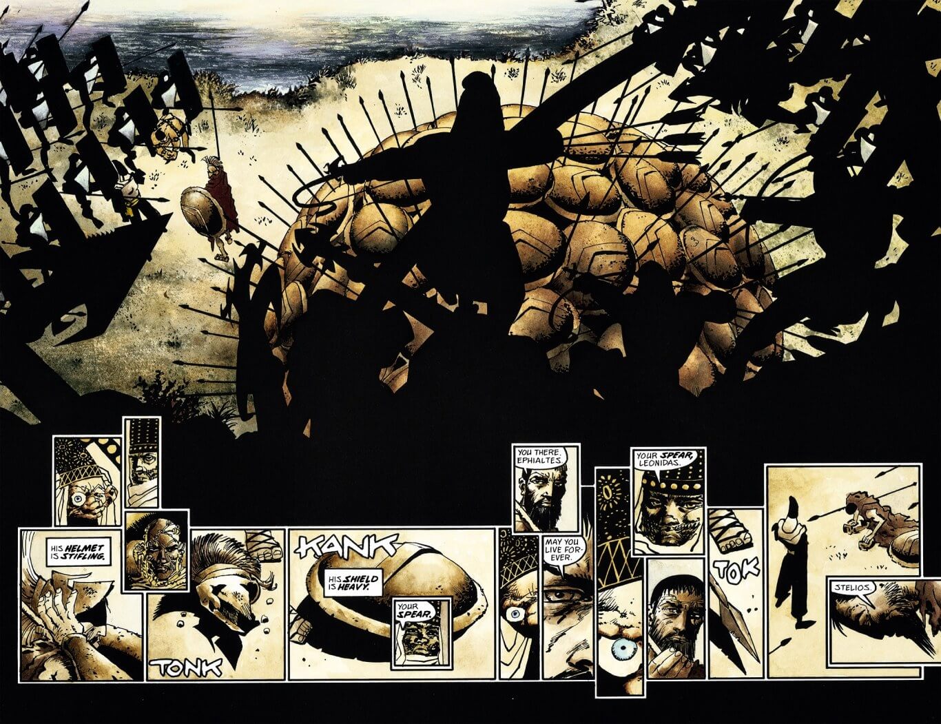 page 72 chapter 5 of 300 graphic novel by frank miller