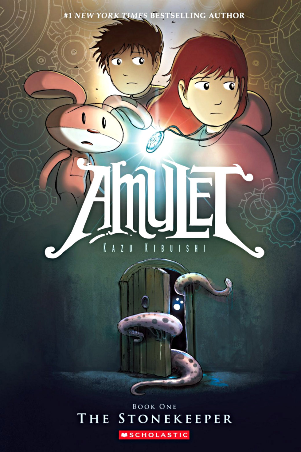 cover page of amulet 1 stonekeeper graphic novel by kazu kibuishi
