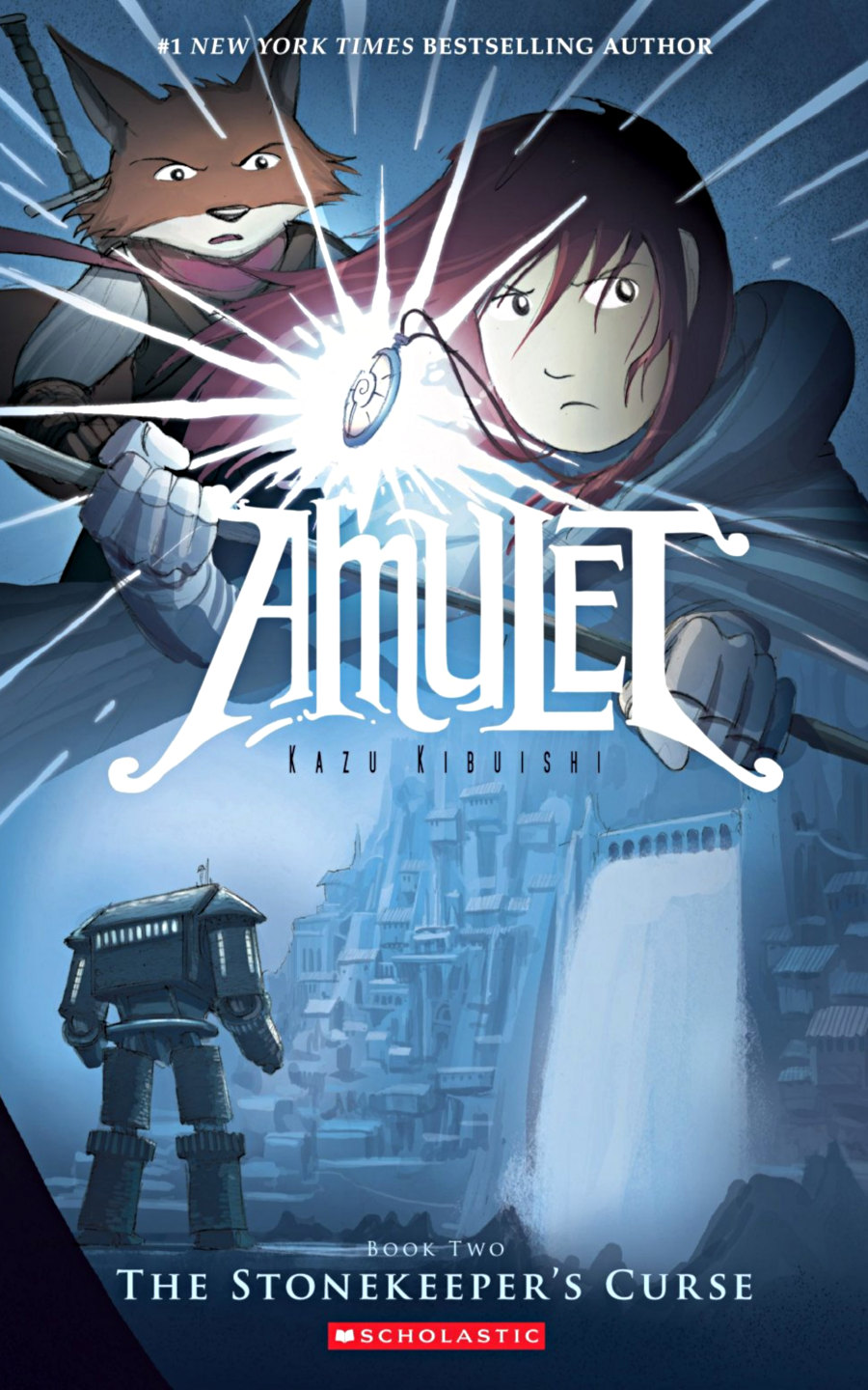 cover of amulet 2 stonekeeper's curse graphic novel by kazu kibuishi