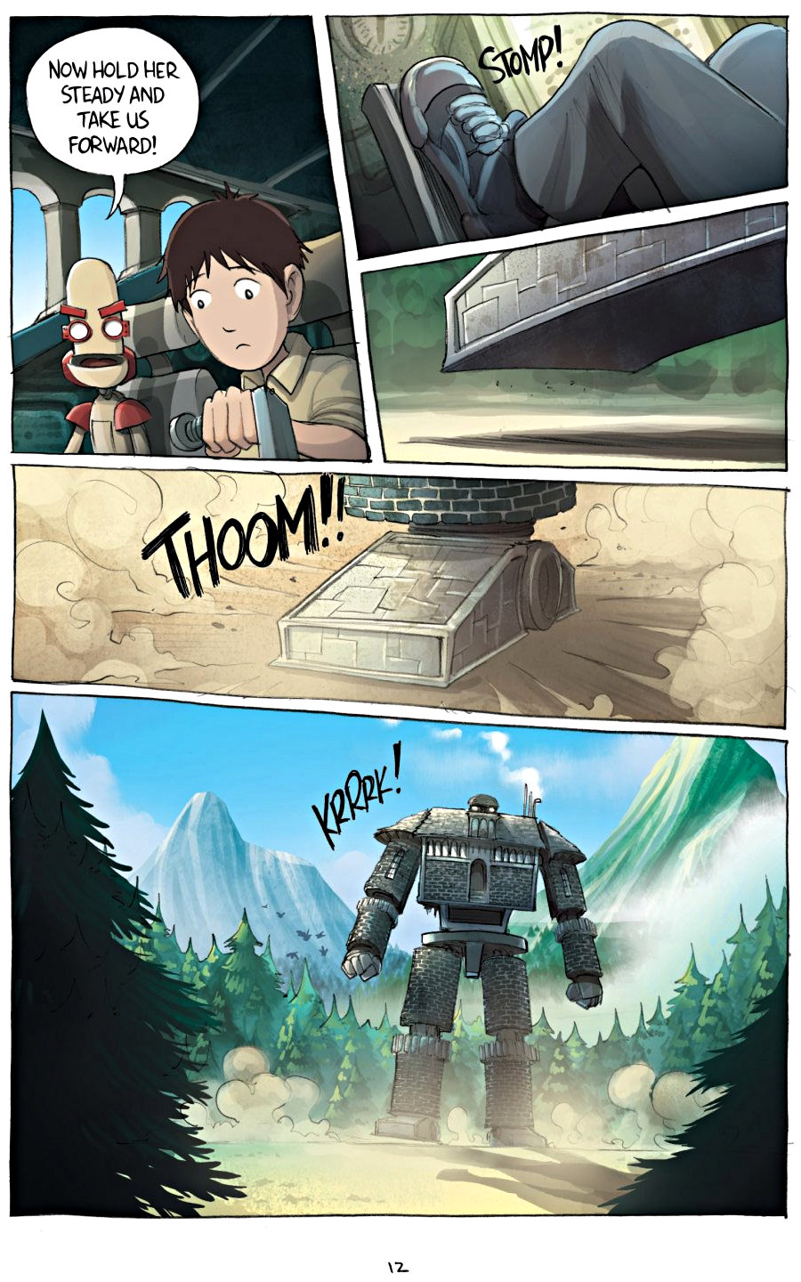 page 12 of amulet 2 stonekeeper's curse graphic novel by kazu kibuishi