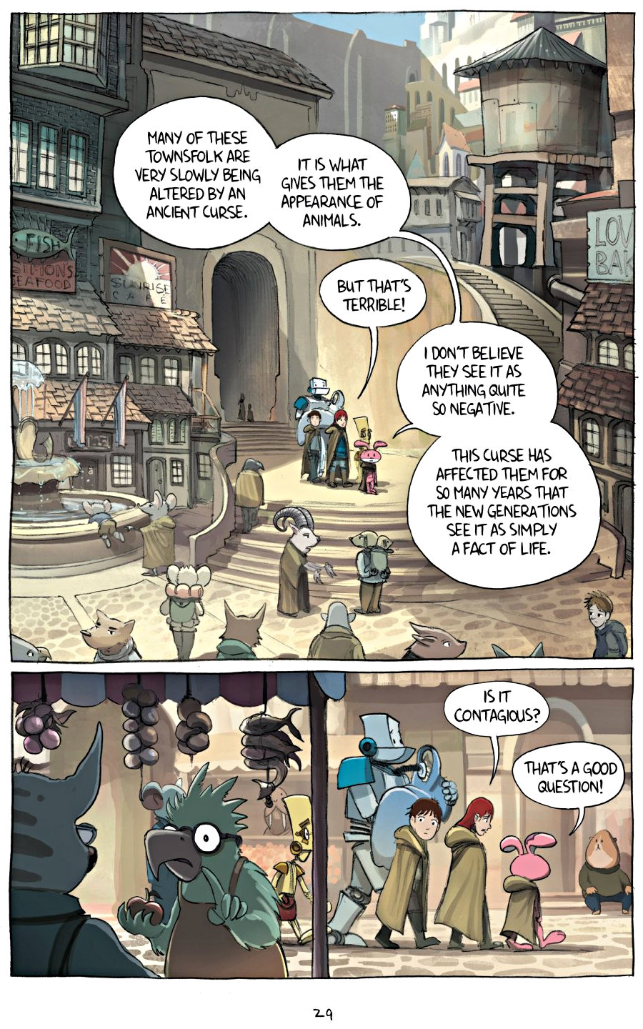 page 29 of amulet 2 stonekeeper's curse graphic novel by kazu kibuishi