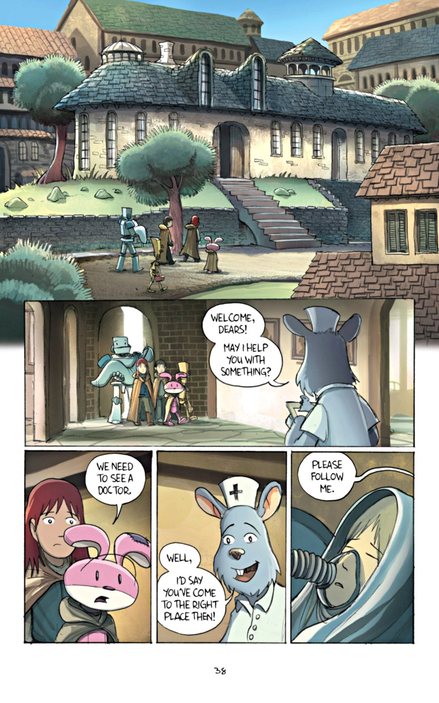 page 38 of amulet 2 stonekeeper's curse graphic novel by kazu kibuishi