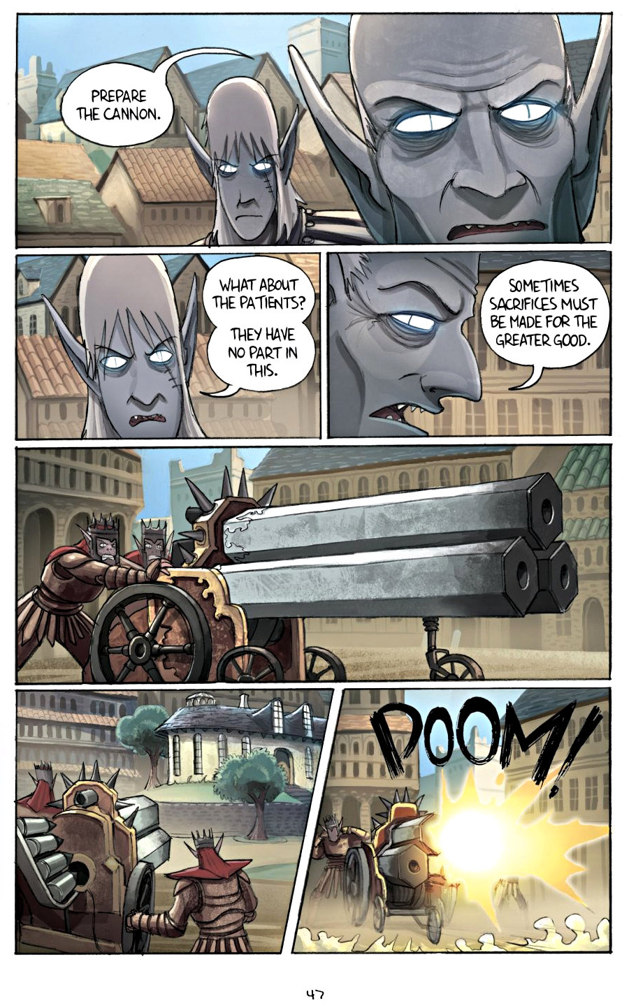 page 47 of amulet 2 stonekeeper's curse graphic novel by kazu kibuishi