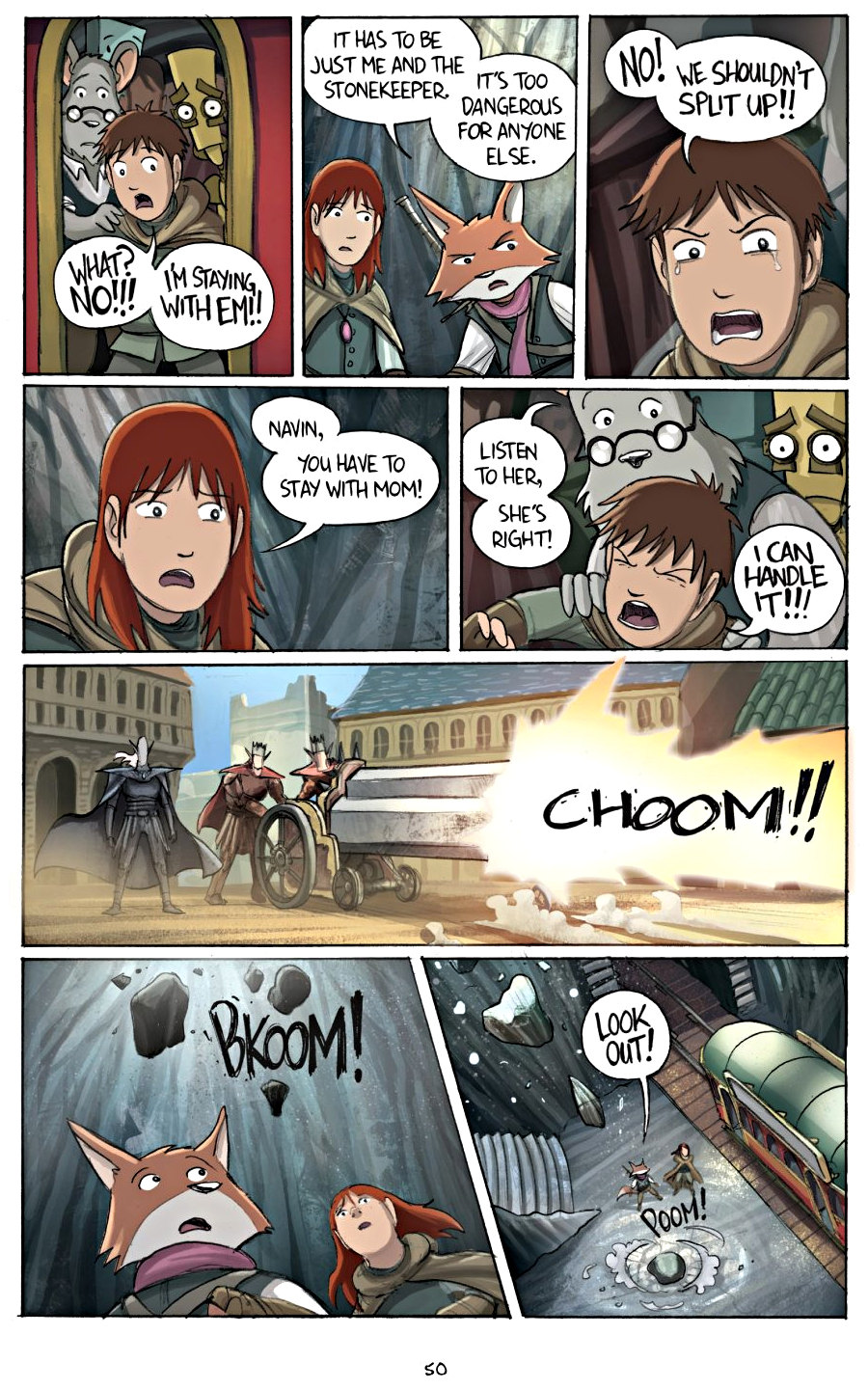 page 50 of amulet 2 stonekeeper's curse graphic novel by kazu kibuishi