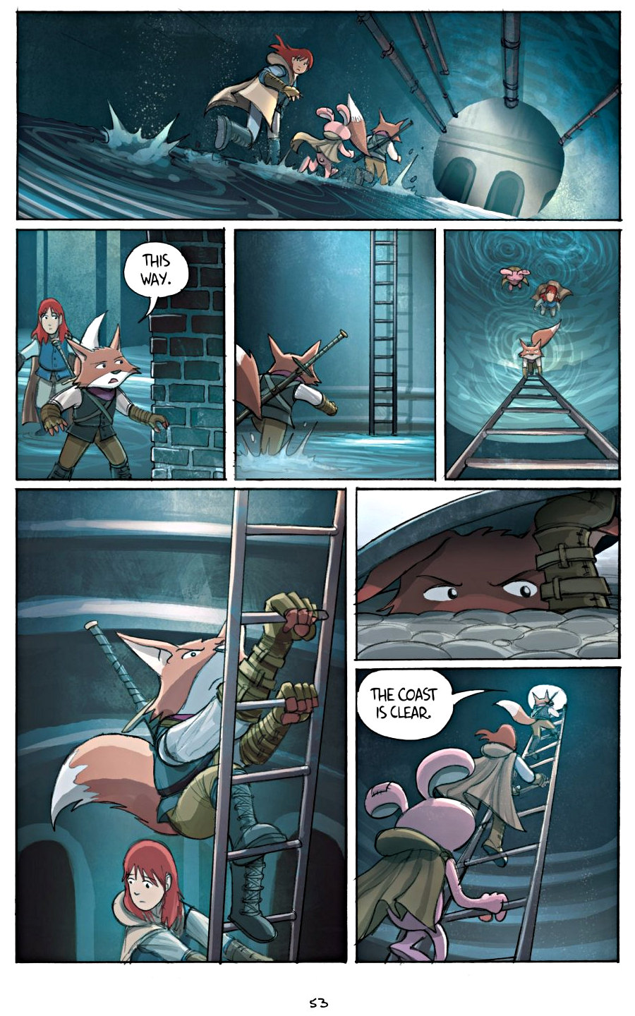 page 53 of amulet 2 stonekeeper's curse graphic novel by kazu kibuishi
