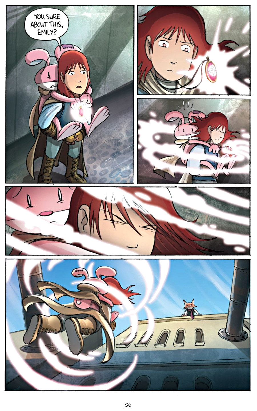 page 56 of amulet 2 stonekeeper's curse graphic novel by kazu kibuishi