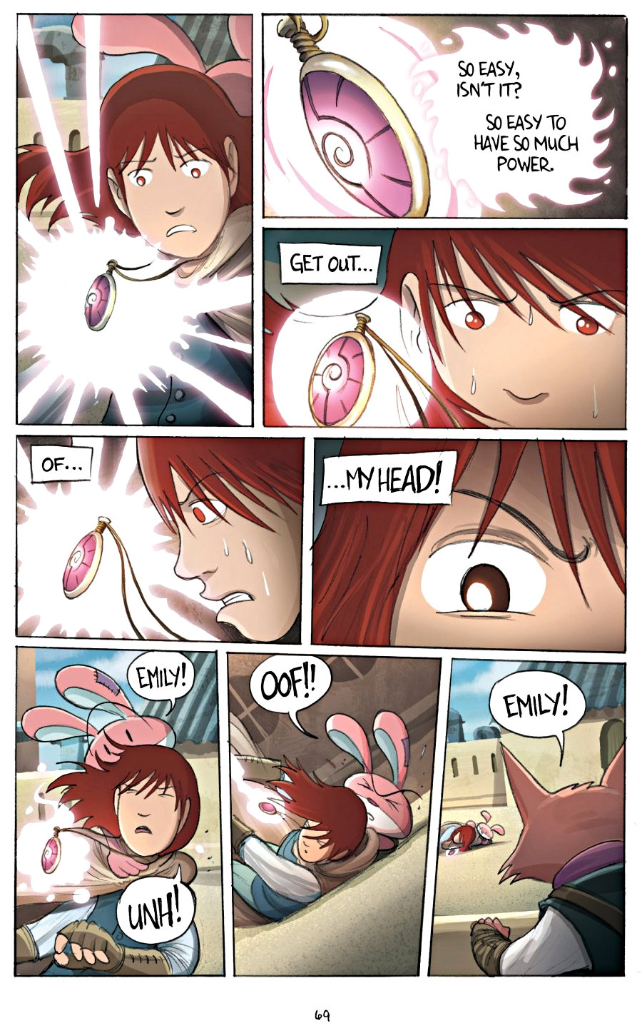page 69 of amulet 2 stonekeeper's curse graphic novel by kazu kibuishi