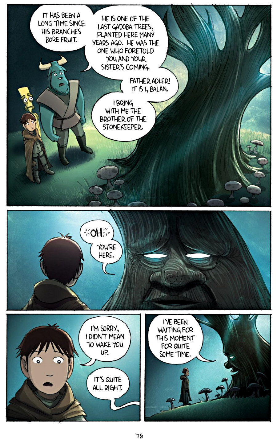 page 78 of amulet 2 stonekeeper's curse graphic novel by kazu kibuishi