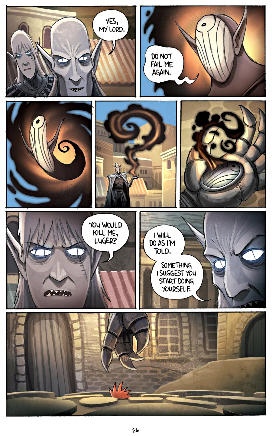 page 86 of amulet 2 stonekeeper's curse graphic novel by kazu kibuishi
