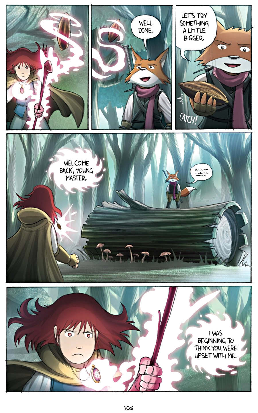 page 105 of amulet 2 stonekeeper's curse graphic novel by kazu kibuishi