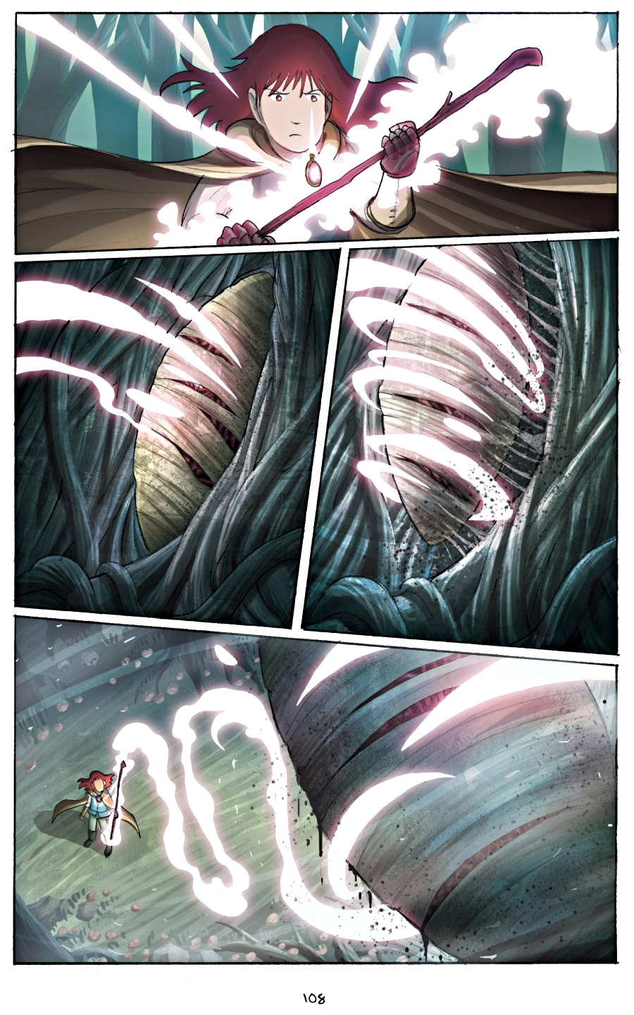 page 108 of amulet 2 stonekeeper's curse graphic novel by kazu kibuishi