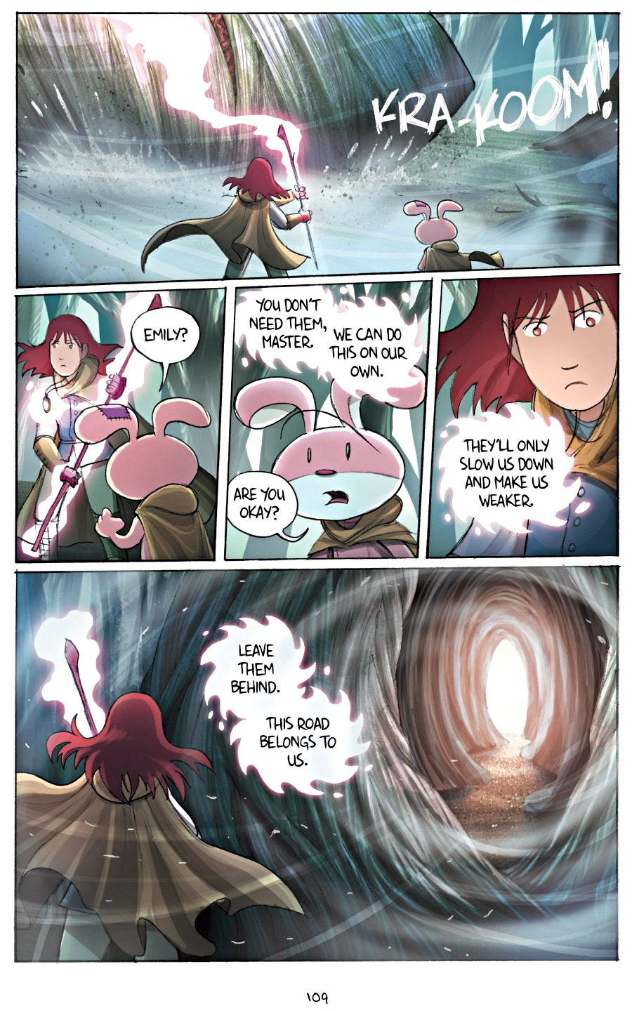 page 109 of amulet 2 stonekeeper's curse graphic novel by kazu kibuishi