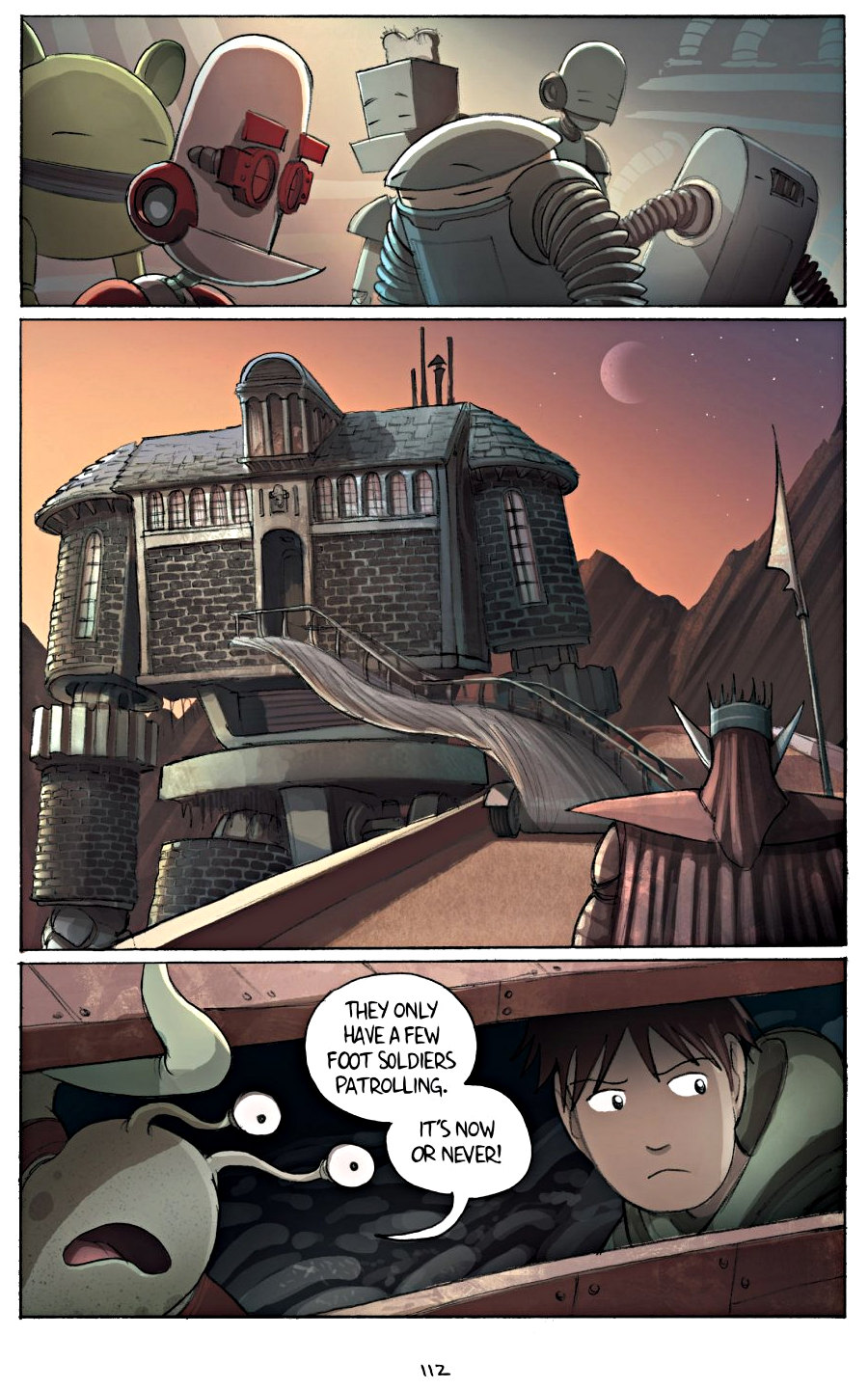 page 112 of amulet 2 stonekeeper's curse graphic novel by kazu kibuishi