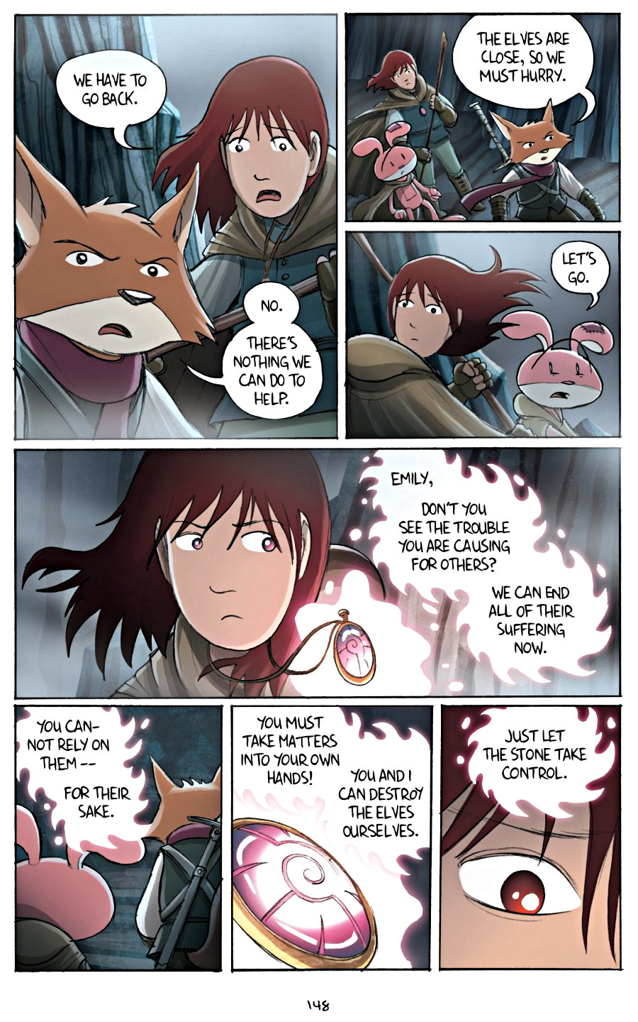 page 148 of amulet 2 stonekeeper's curse graphic novel by kazu kibuishi