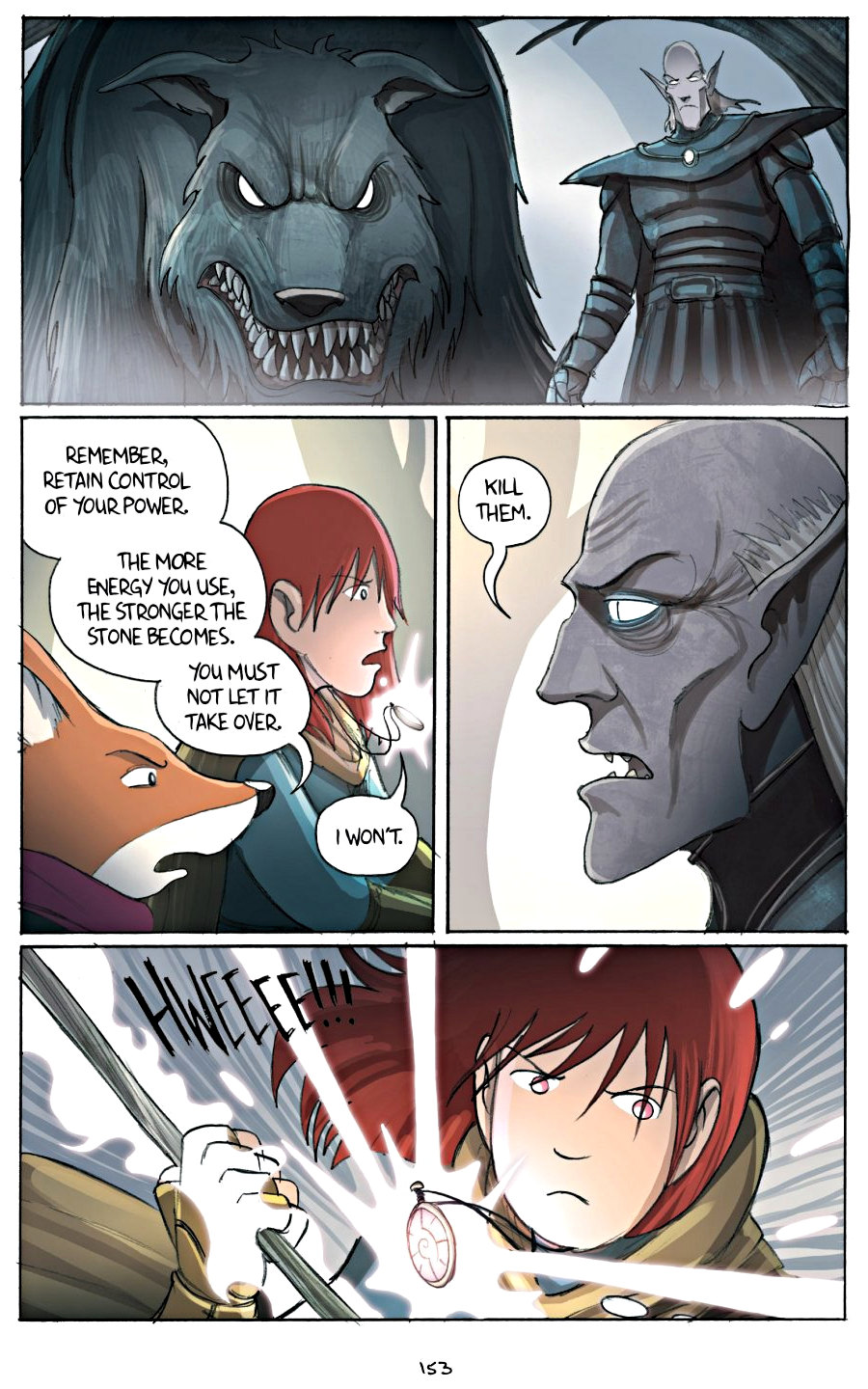 page 153 of amulet 2 stonekeeper's curse graphic novel by kazu kibuishi